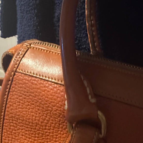Dooney & Bourke Brown Leather Satchel - Picture 4 of 16